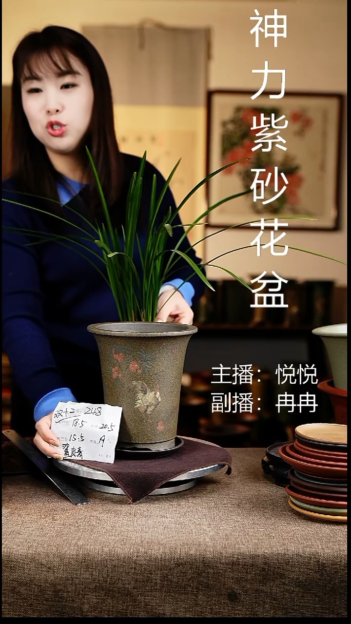 紫砂花盆花卉工艺248+z