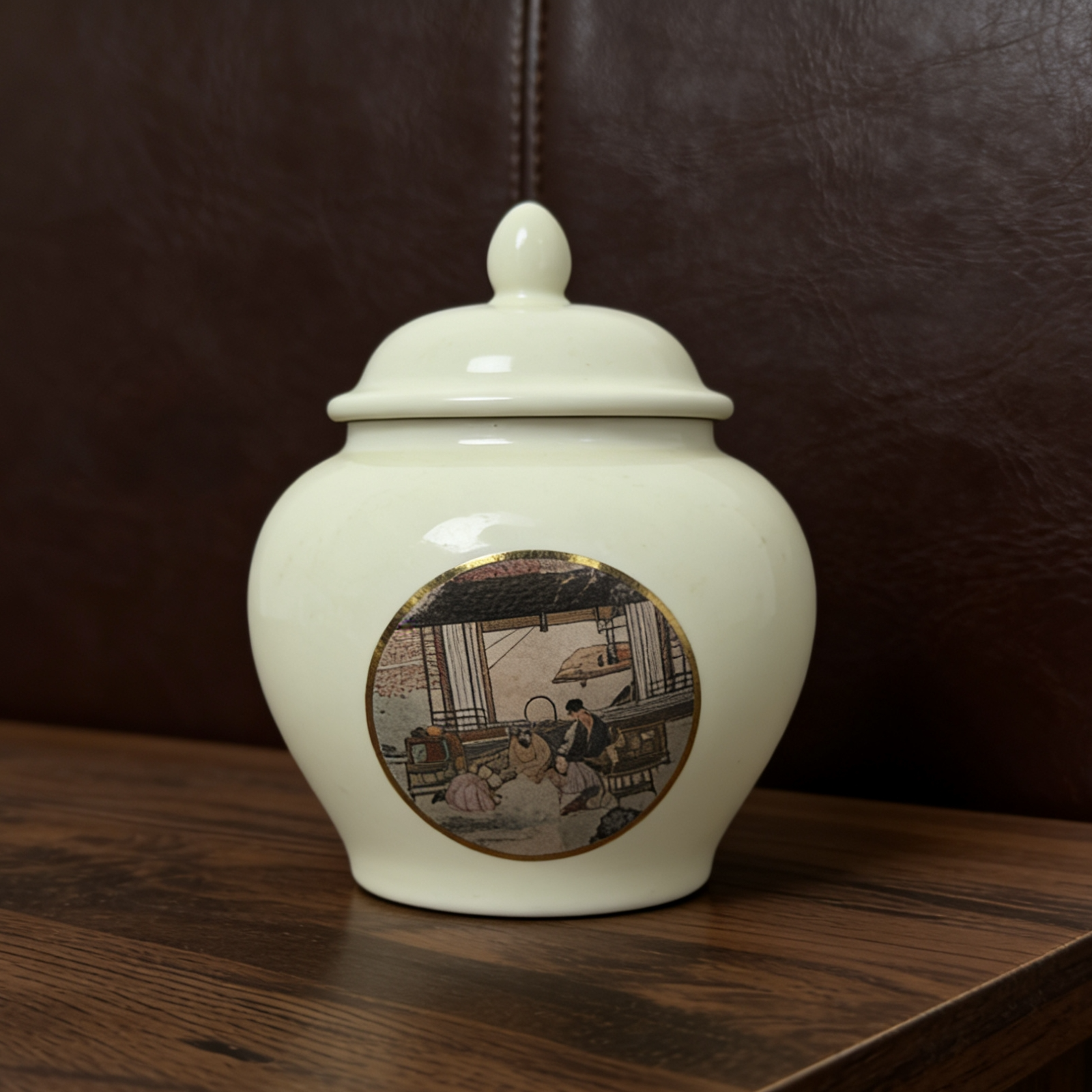 LX313复古题材大号陶瓷茶叶罐
