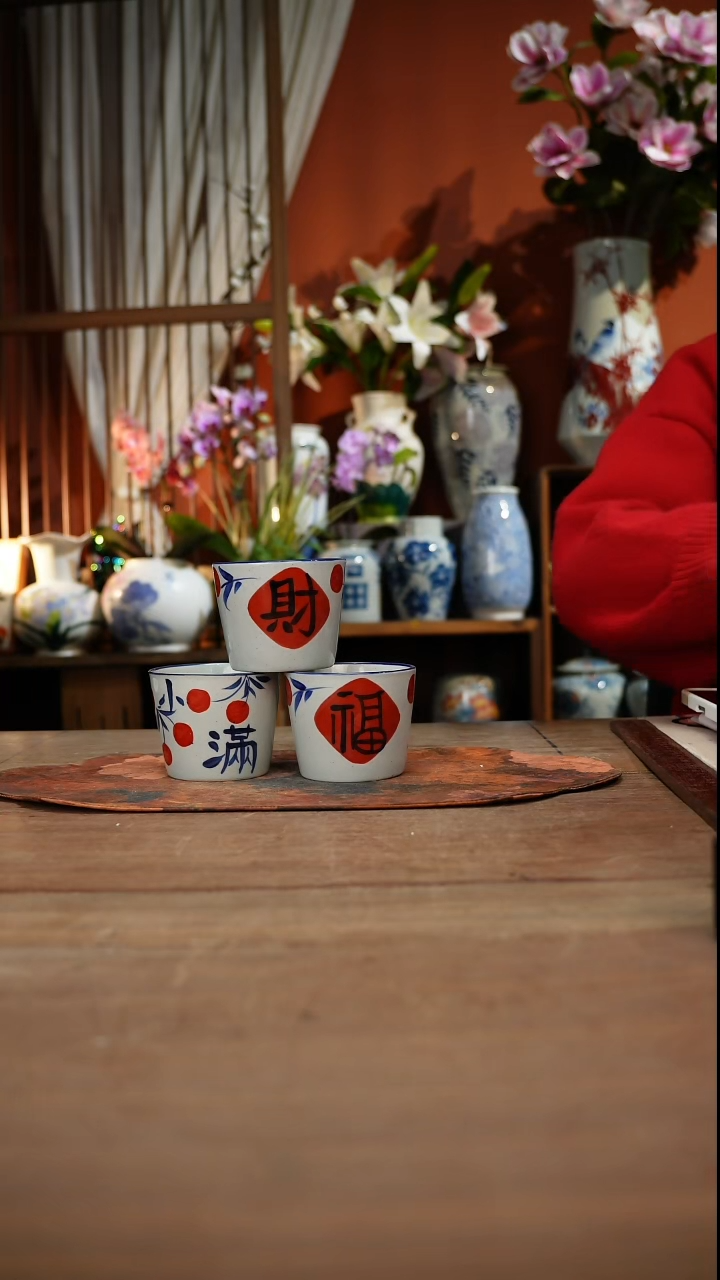现代高温釉下彩手绘陶瓷餐具