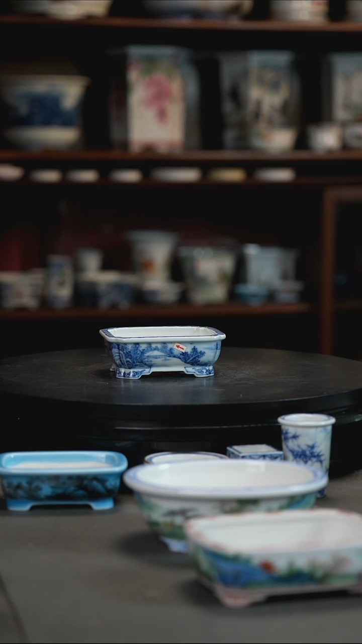 福利釉上手绘盆原*福利釉上手绘盆 原*