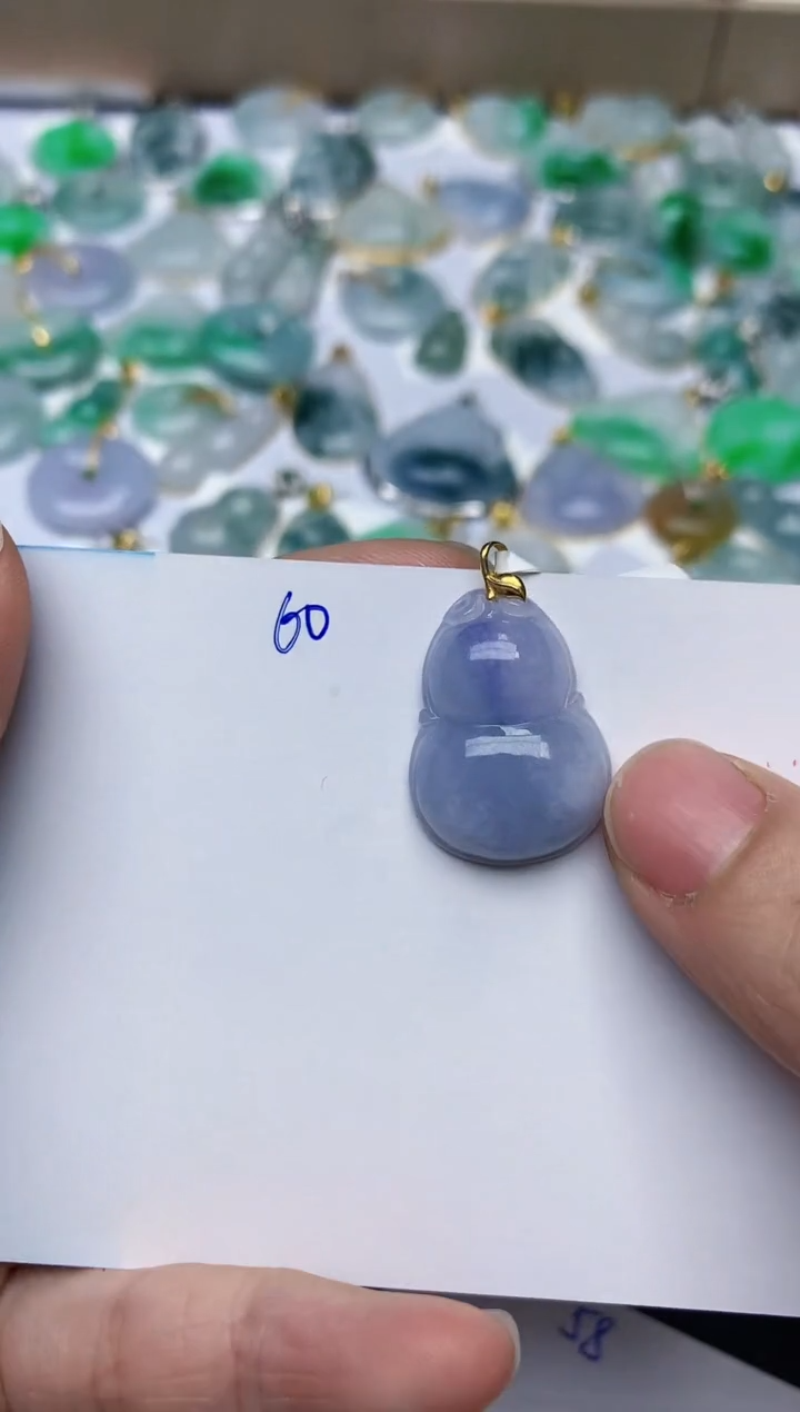 【闪购商品】翡翠颈饰18K金镶嵌天然翡翠A货   