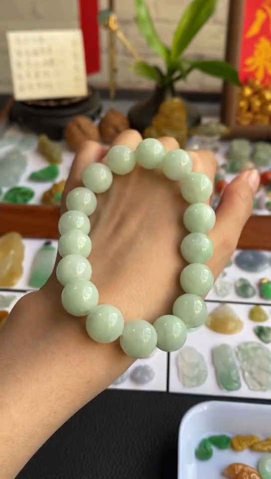 未镶嵌手串翡翠手串~