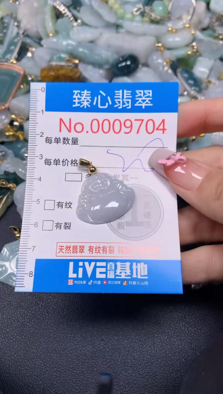 【闪购商品】翡翠颈饰未镶嵌含绳0009704