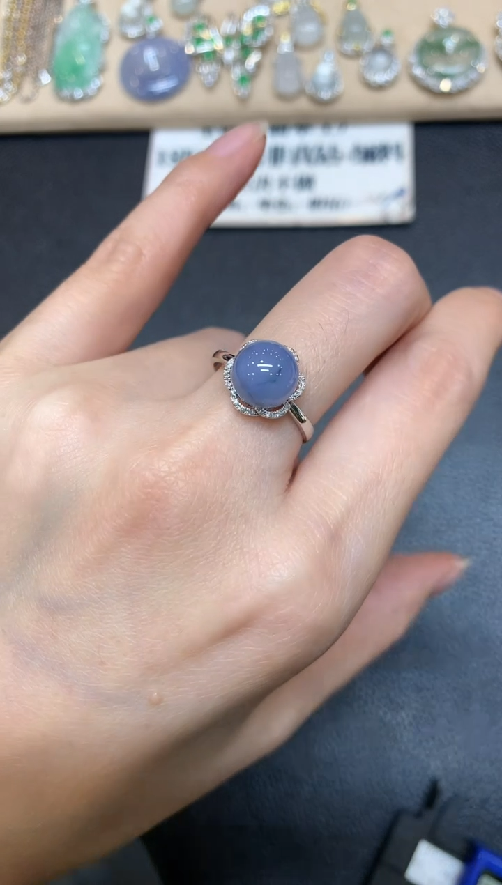 【闪购商品】翡翠戒指18K金镶嵌【无服务费