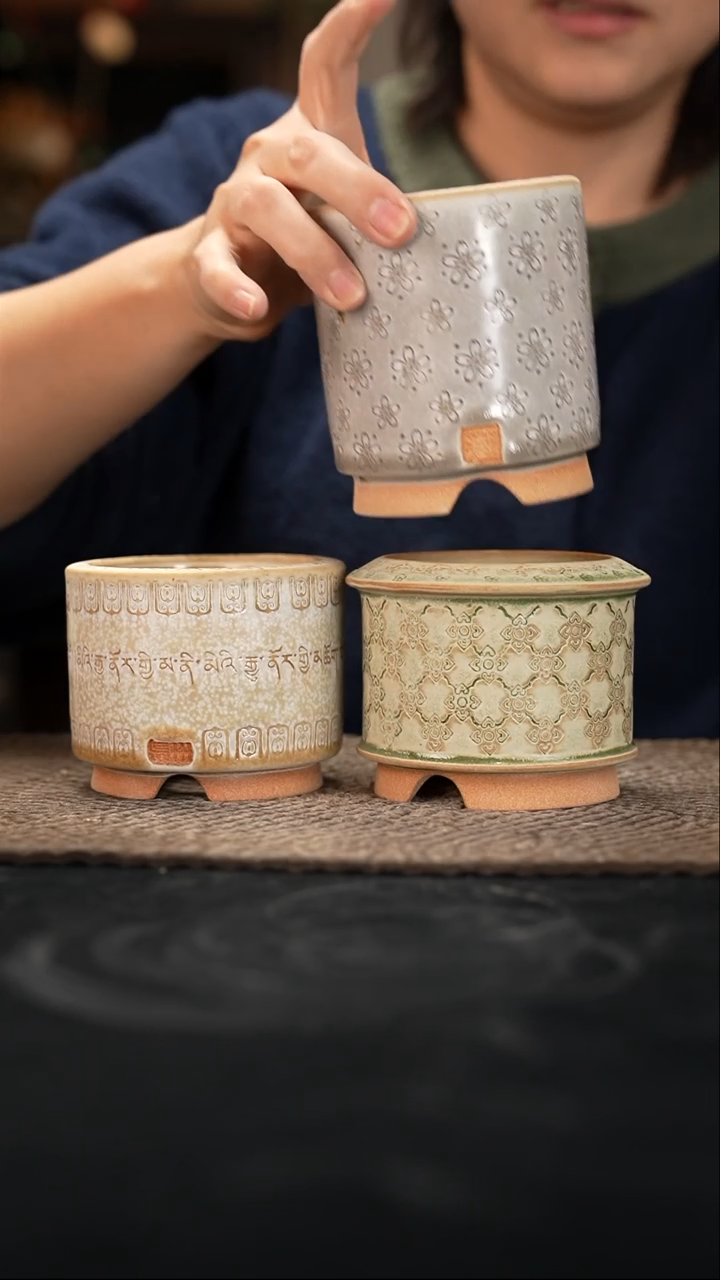 口径花盆12-30-243一组3个默认有瑕