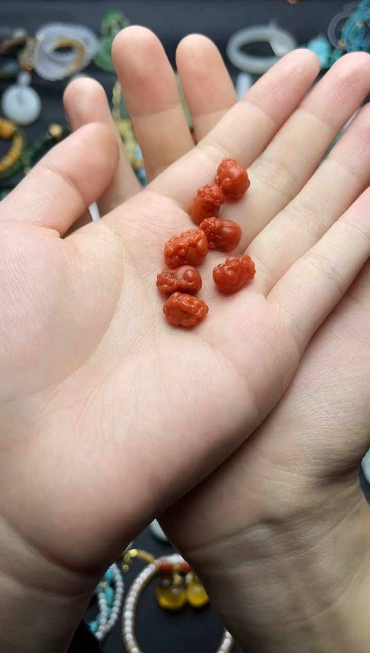 未镶嵌颈饰南红玛瑙貔貅多样性拍一发一06