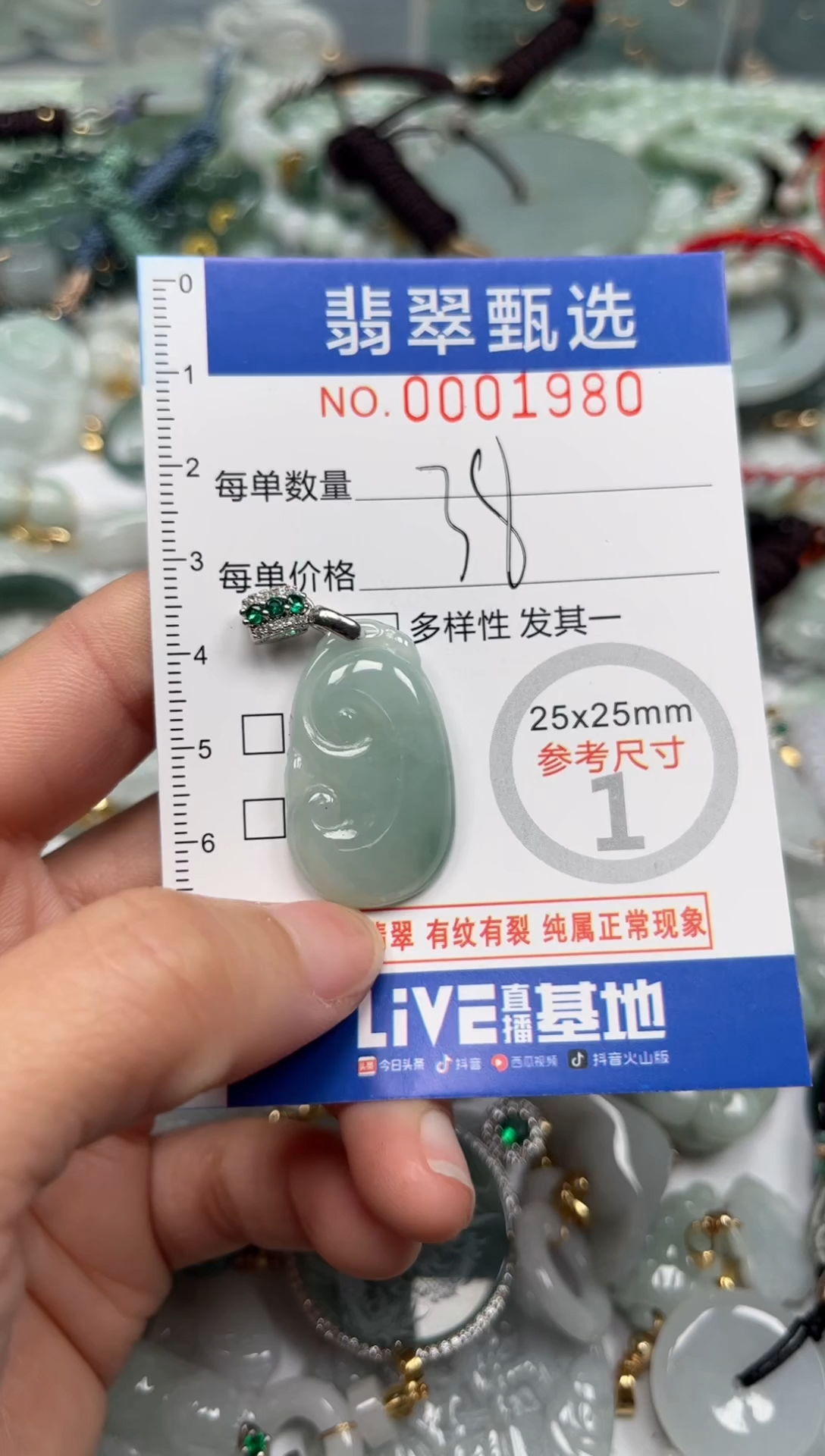 【闪购商品】翡翠颈饰未镶嵌00..1980