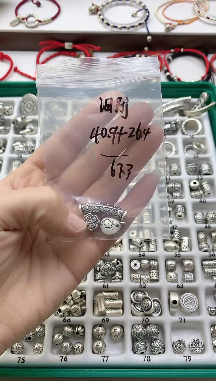 珐琅足银#风铃子银饰#泪别^