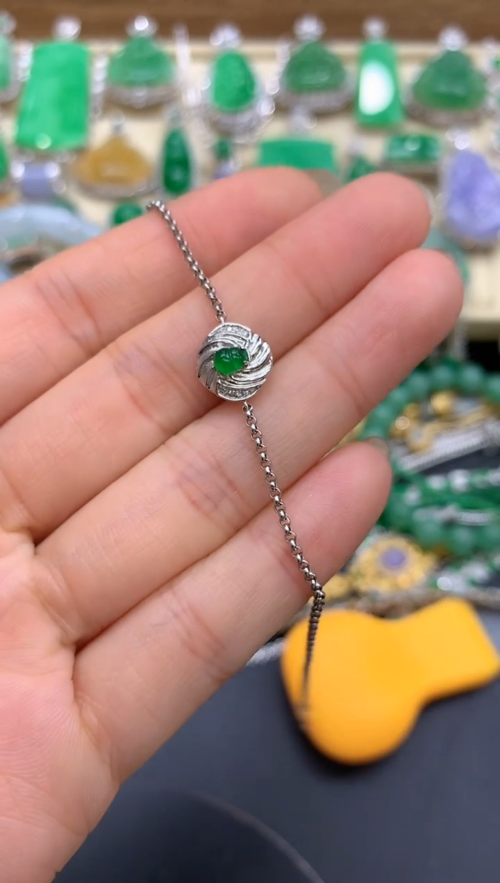 【闪购商品】翡翠手链未镶嵌270-中国好珍宝1