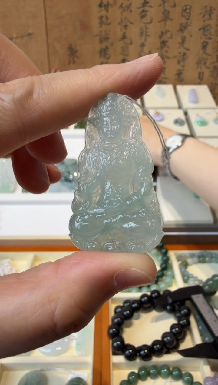 翡翠挂件未镶嵌A货翡翠多样性孤品