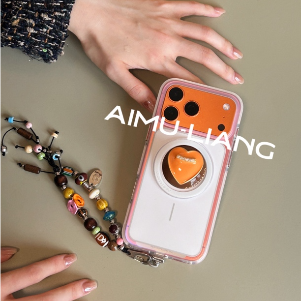 AIMU原创屋上月白半透适用苹果iPhone17promax手机壳17pro支架Air