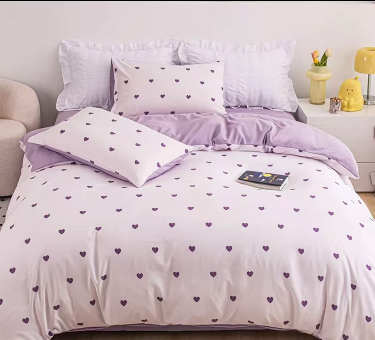 【大满】 紫色梦境有氧双层纱加厚冬款被套