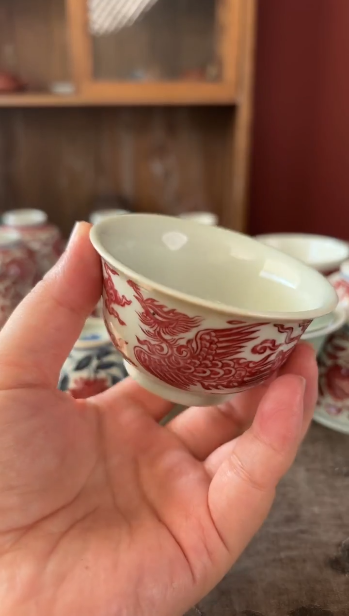 双凤釉里红发货哈哈