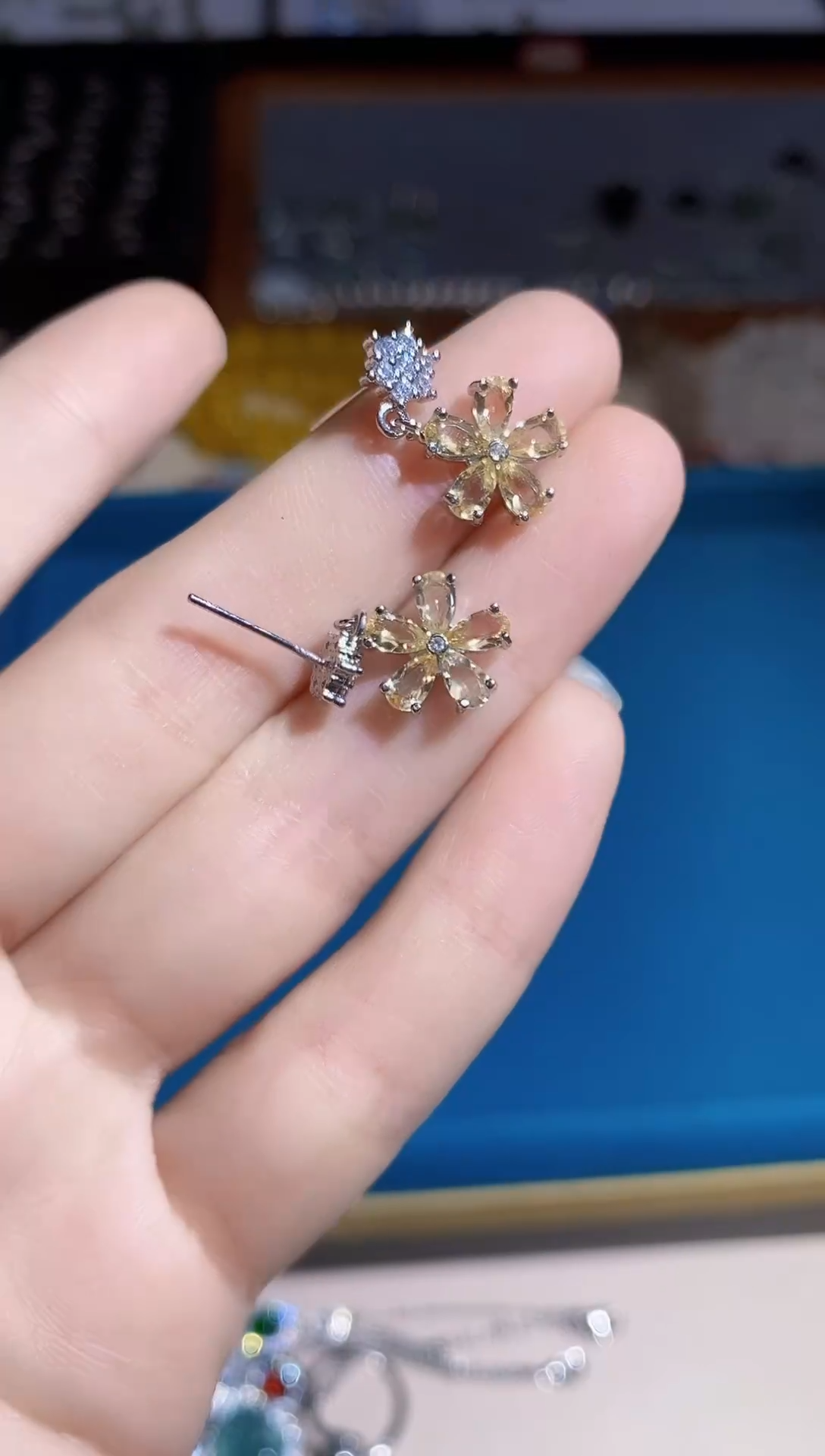 【闪购商品】水晶耳饰未镶嵌多样性 发其一  【29】