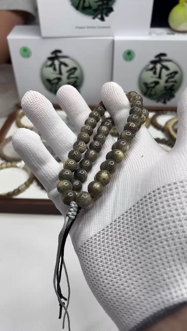 星月菩提手串101 石玉料圆珠手持10mm