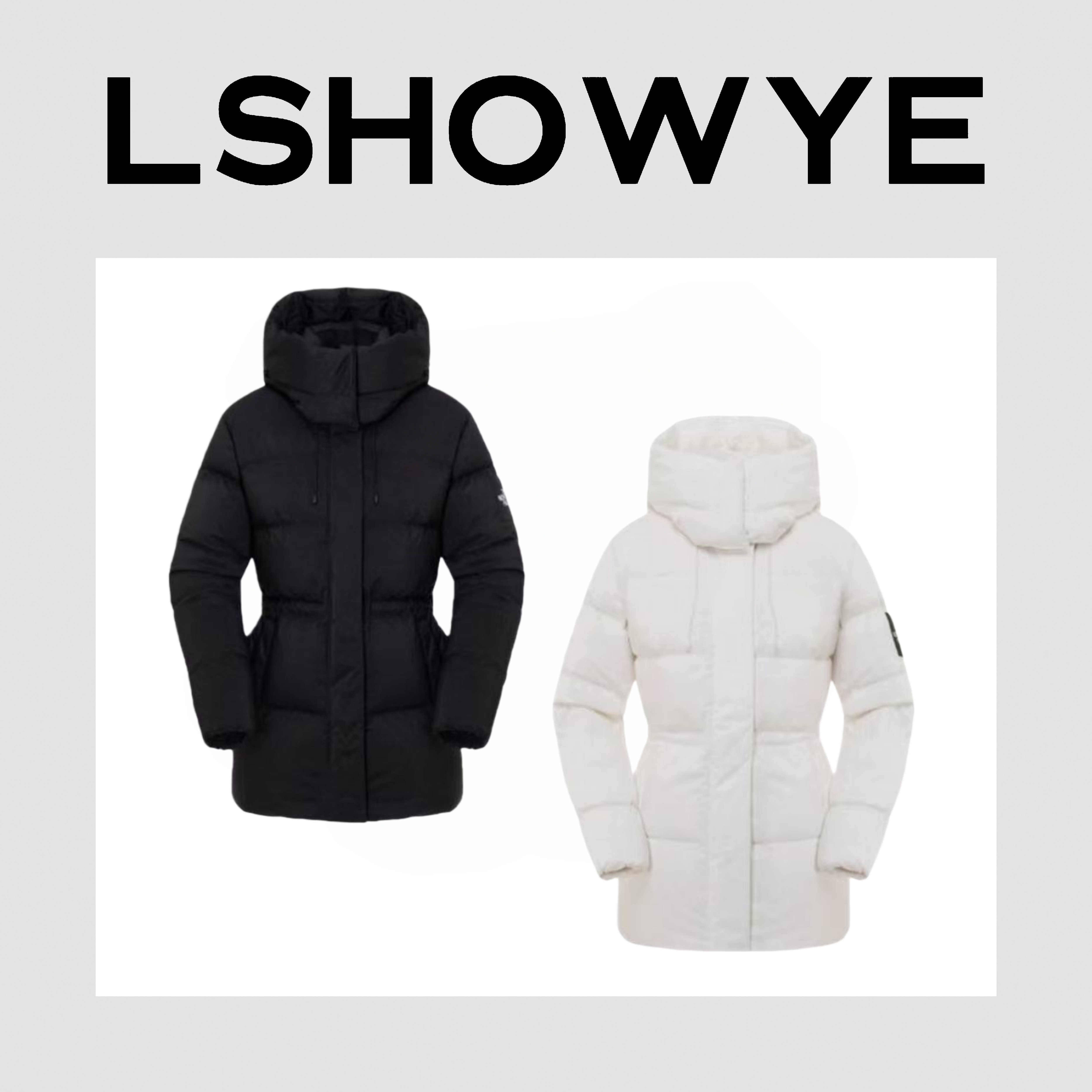LSHOWYE｜可脱卸帽长款羽绒服T5855