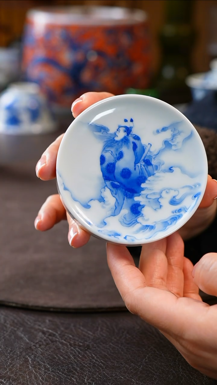 【闪购商品】青山秋雨钟馗赐福双面盖置