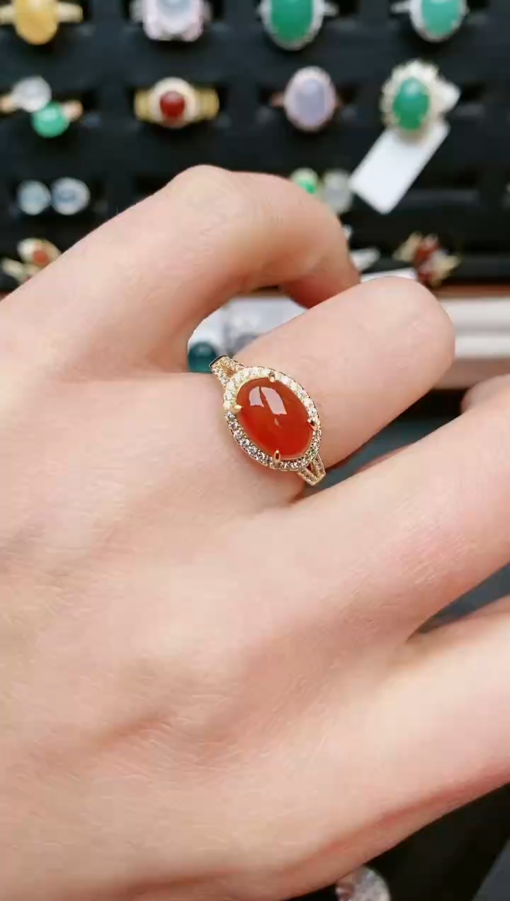 【闪购商品】翡翠戒指银S925镶嵌....