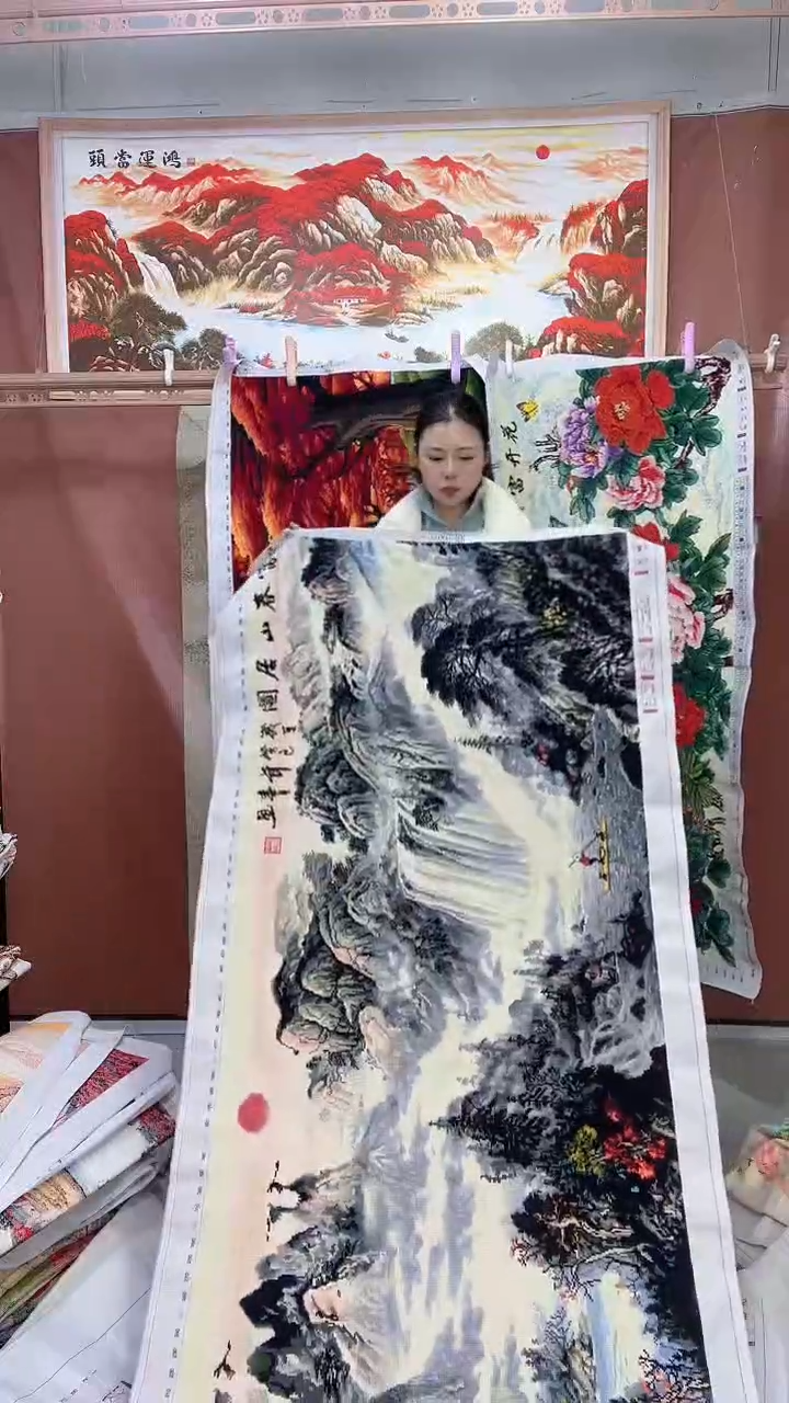 棉  富春水墨版   2.3米满绣