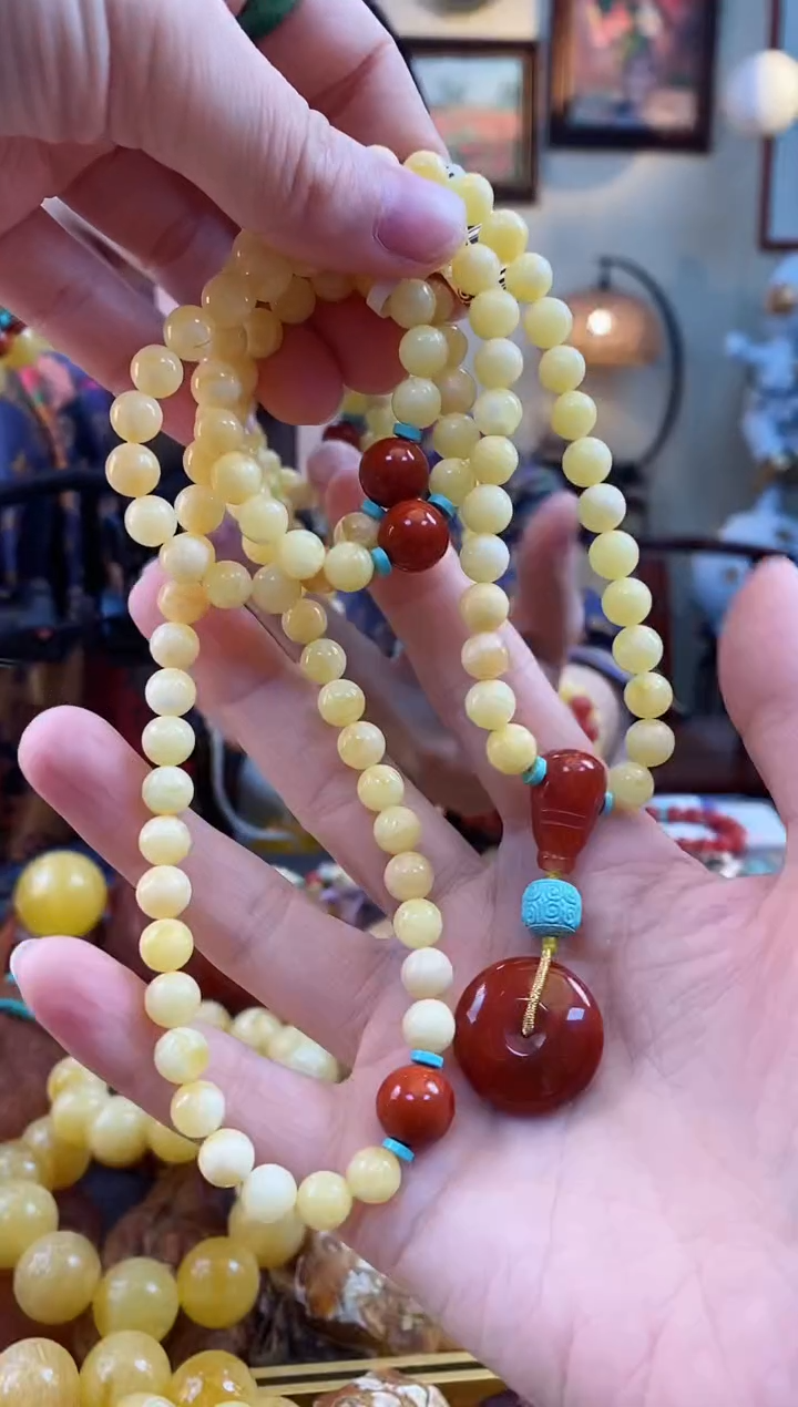 【闪购商品】琥珀颈饰未镶嵌项链