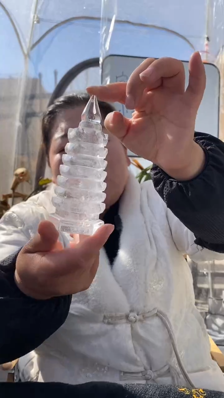 【闪购商品】水晶文昌塔未镶嵌白水晶文昌塔D755