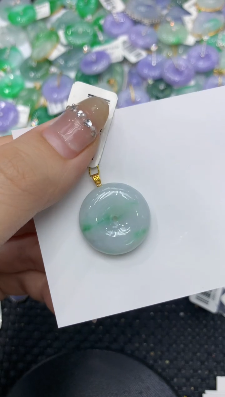 【闪购商品】翡翠颈饰18K金镶嵌222222222