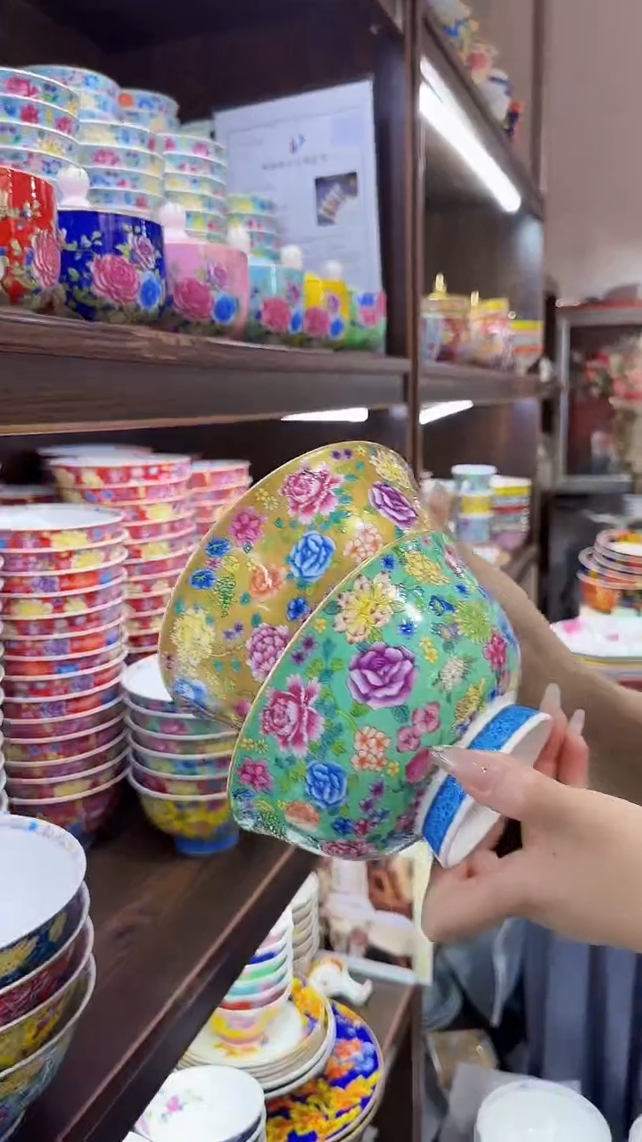 瓷片6英寸面碗2个景德镇陶瓷