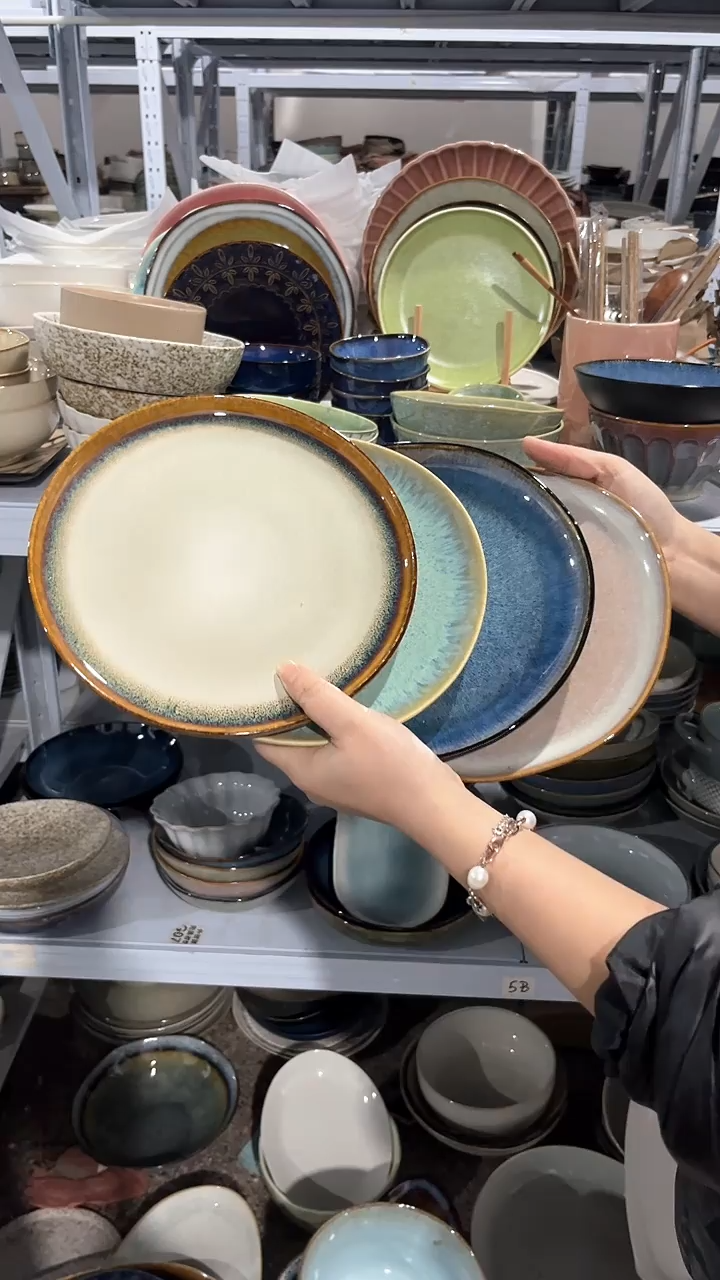 【闪购商品】瓷片外贸尾货瑕疵满20包邮X4 小盘组合