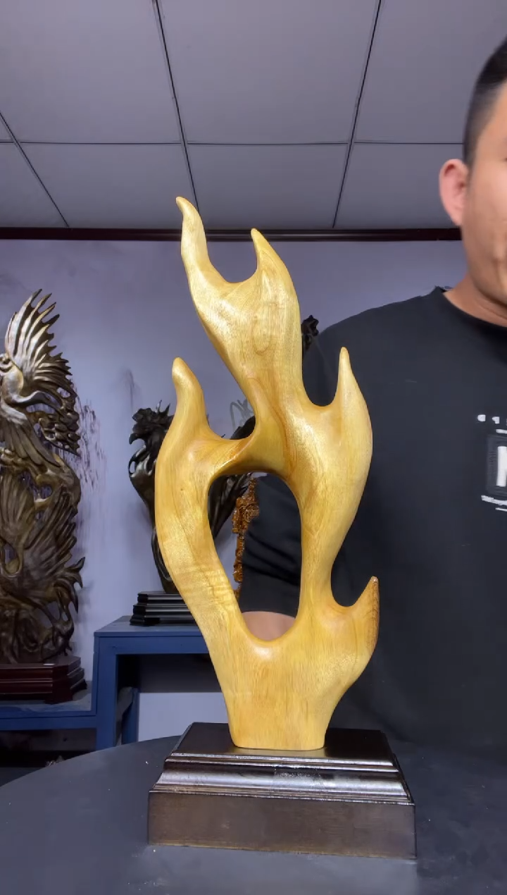 金丝楠木雕款七****晏金丝楠木工艺品摆件
