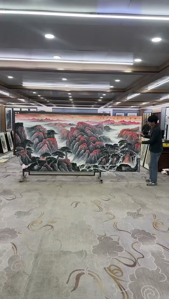 绘画常*Y-王红兵-丈二-山水画