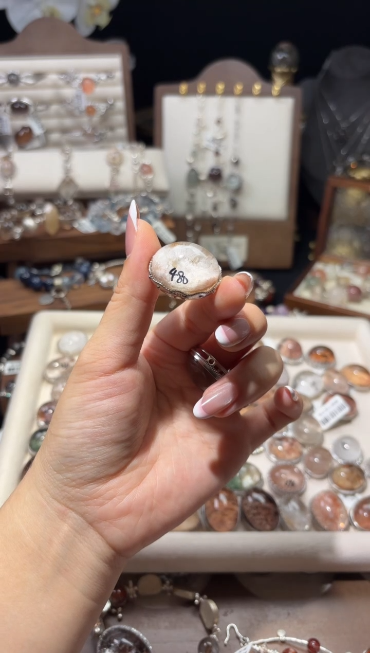 水晶手串银S925镶嵌❀****❀白幽灵