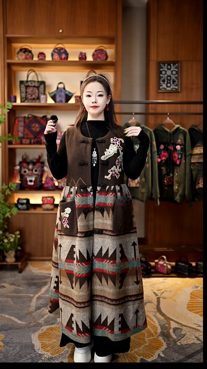 刺绣私人定制苗族手工衣服Z9032