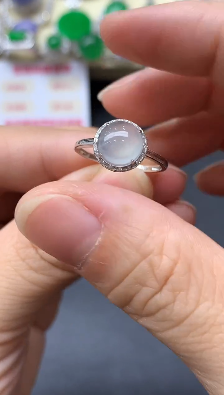 18K金镶嵌戒指翡翠293-中国好珍宝