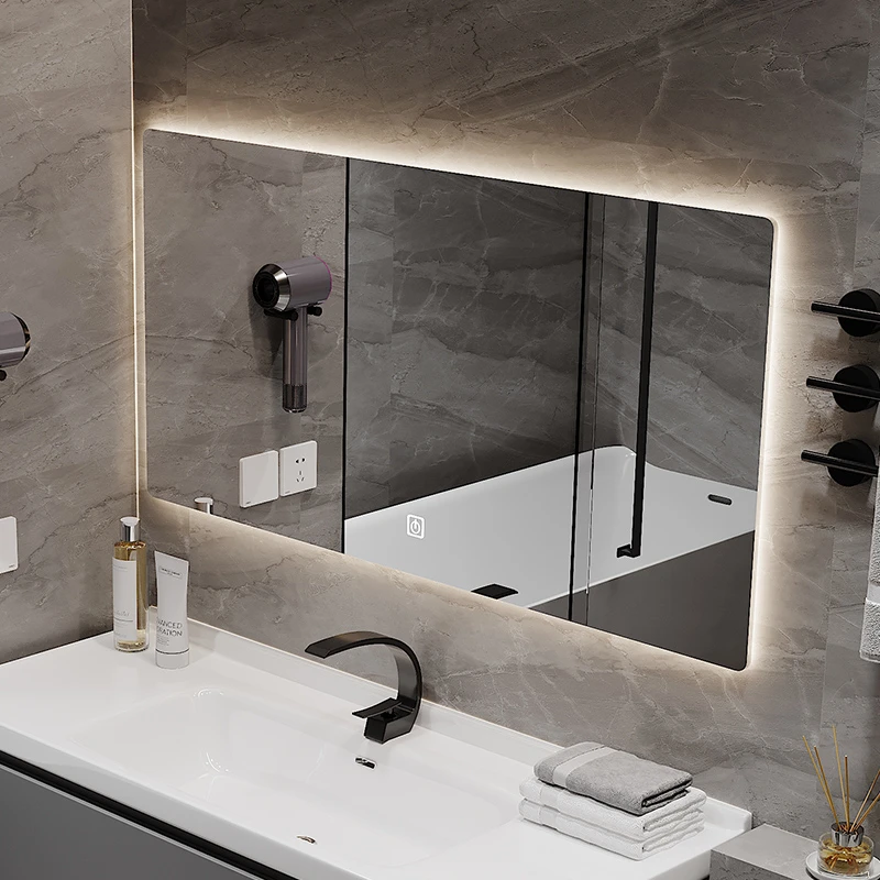 【单独浴室镜】LED防雾镜带灯智能镜子卫生间挂墙式洗手间镜定制