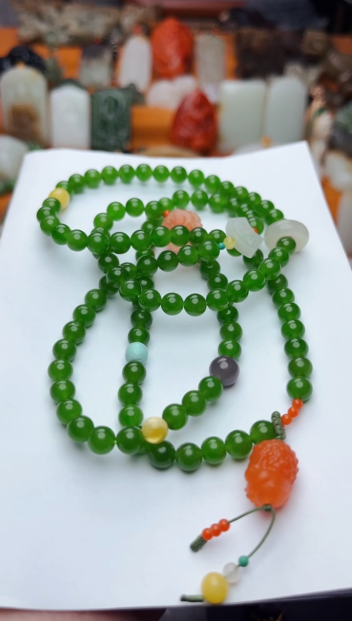 【闪购商品】和田玉手串未镶嵌多圈手串01