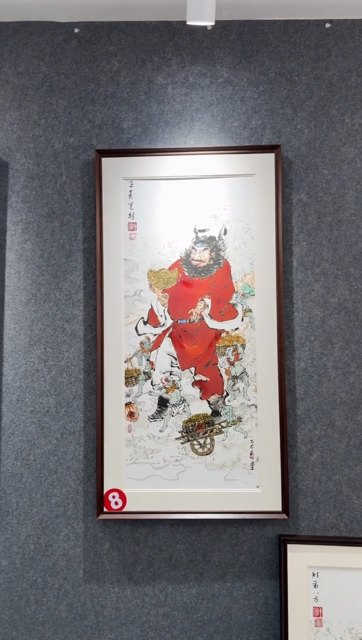 国画牛百川老师手绘80x40