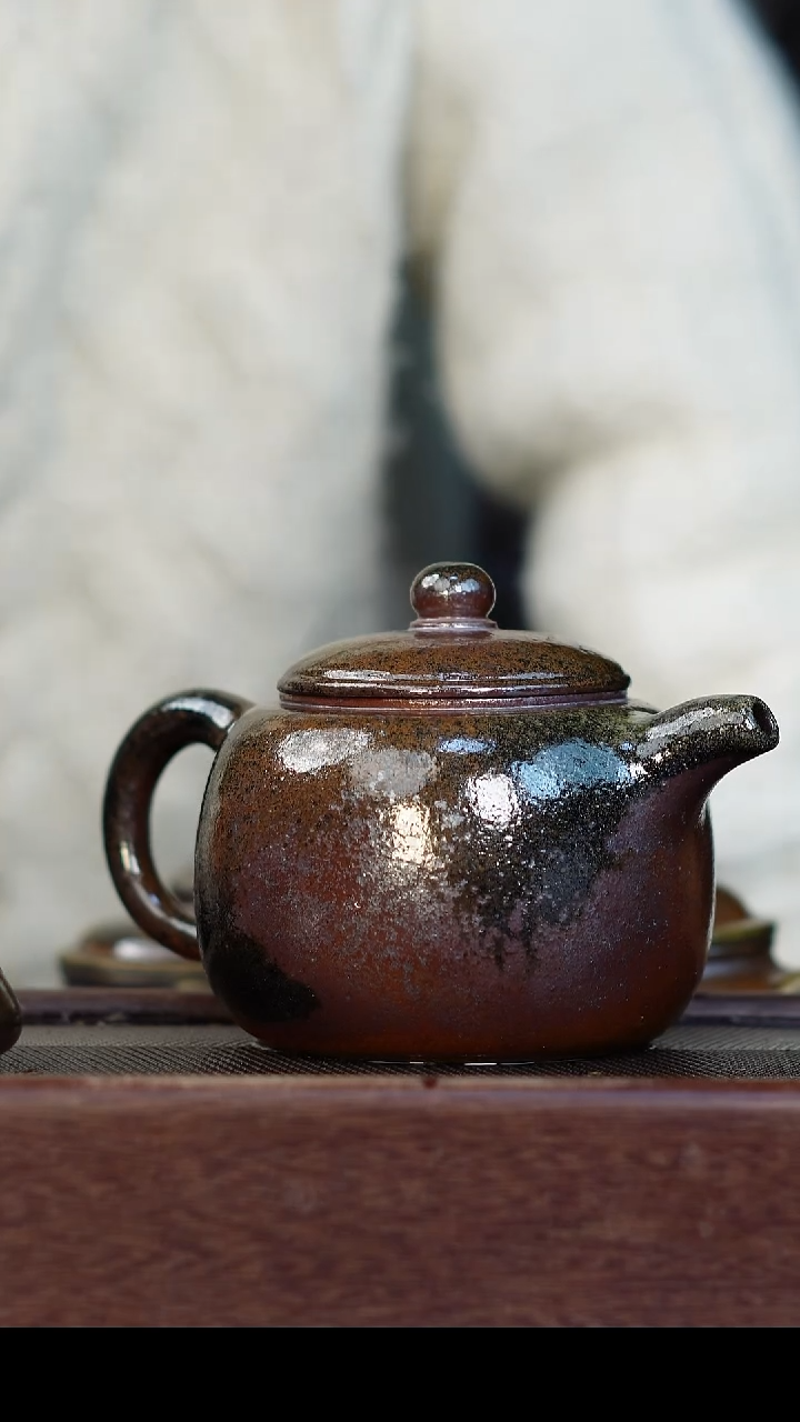 茶壶紫砂柴烧紫砂 匏樽500cc