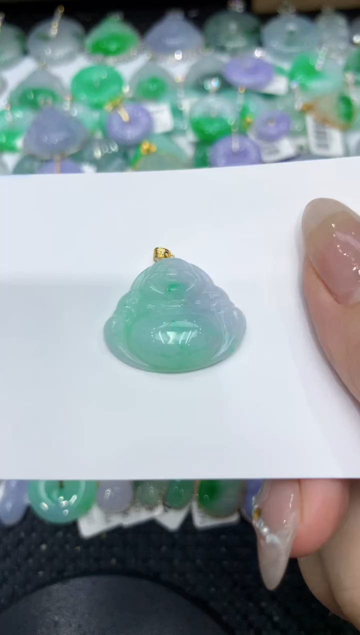 【闪购商品】翡翠颈饰18K金镶嵌222222222