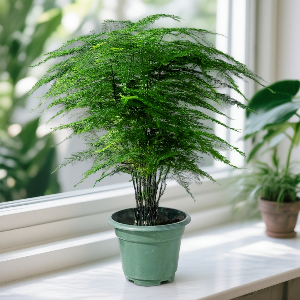 8年老桩大颗铁杆文竹盆栽室内办公室桌面绿植四季常青好养活盆景