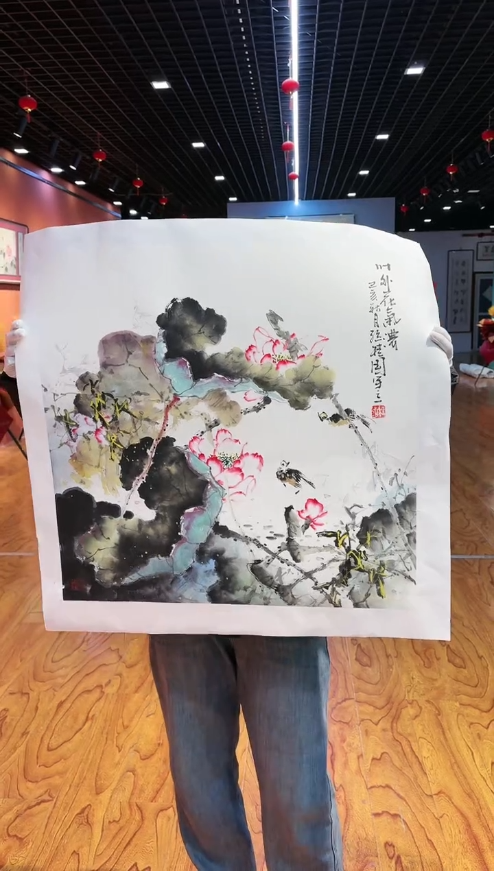 【闪购商品】国画孙桂国老师字画，带亲笔合影证书15-15