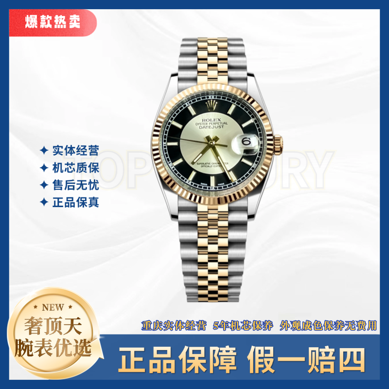 99新 Rolex/劳力士 日志116233/A1401/熊猫面牙圈/36表径