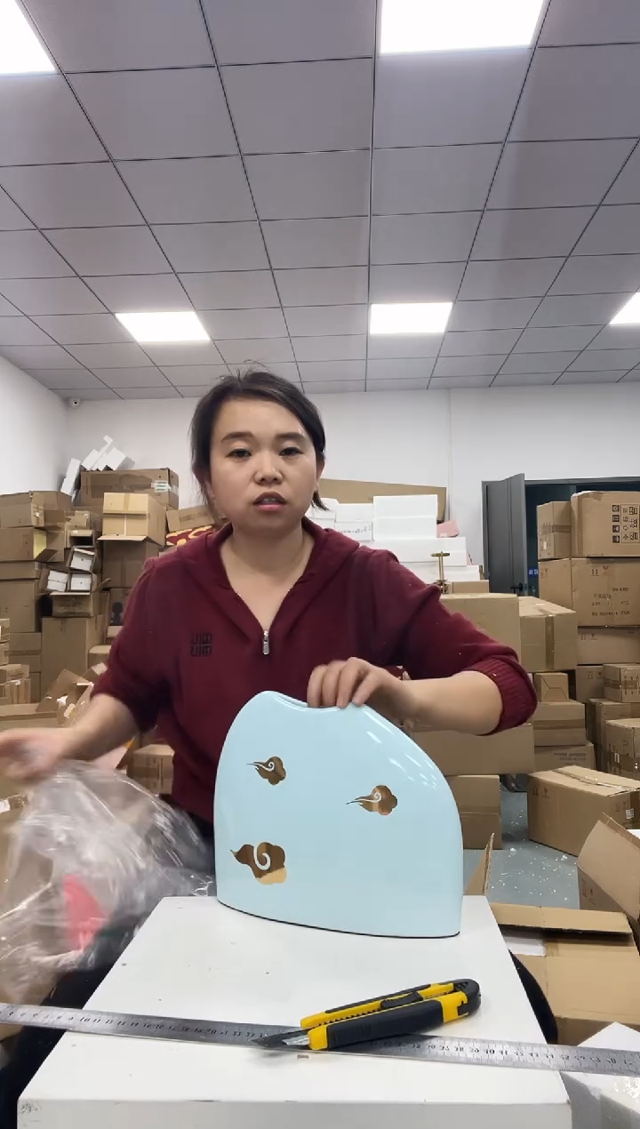 树脂祥云陶瓷花瓶大号