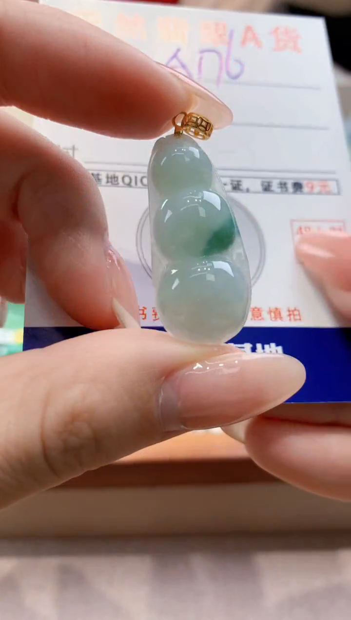 颈饰未镶嵌翡翠天然翡翠挂件