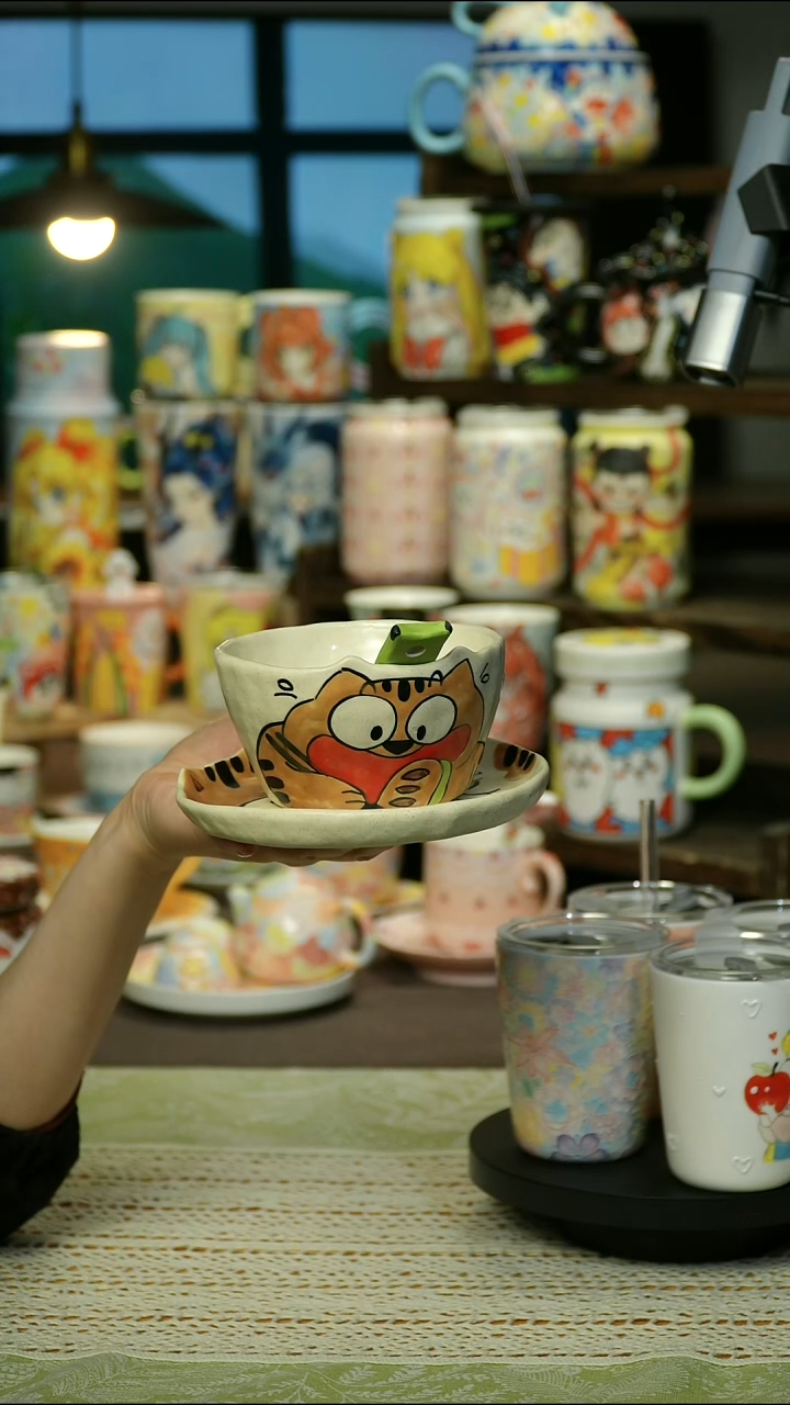 景德镇陶瓷手作杯&A449