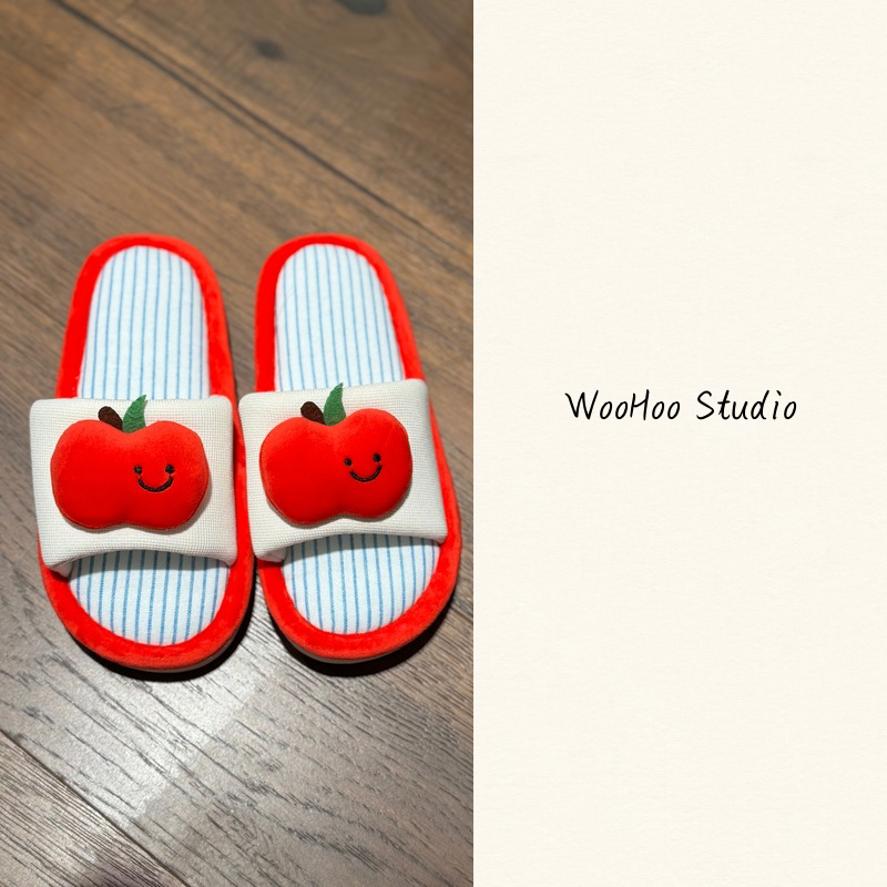 一颗苹果透气学生居家鞋垫底鞋地板鞋女士ins风日韩系春秋冬三季