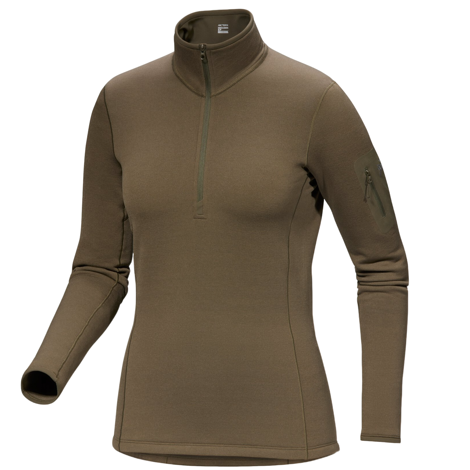 【清仓HK】始祖鸟女厚抓绒Kyanite Baselayer半拉链抓绒套头衫新