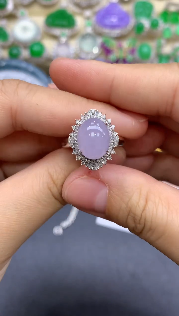 18K金镶嵌戒指翡翠248-中国好珍宝