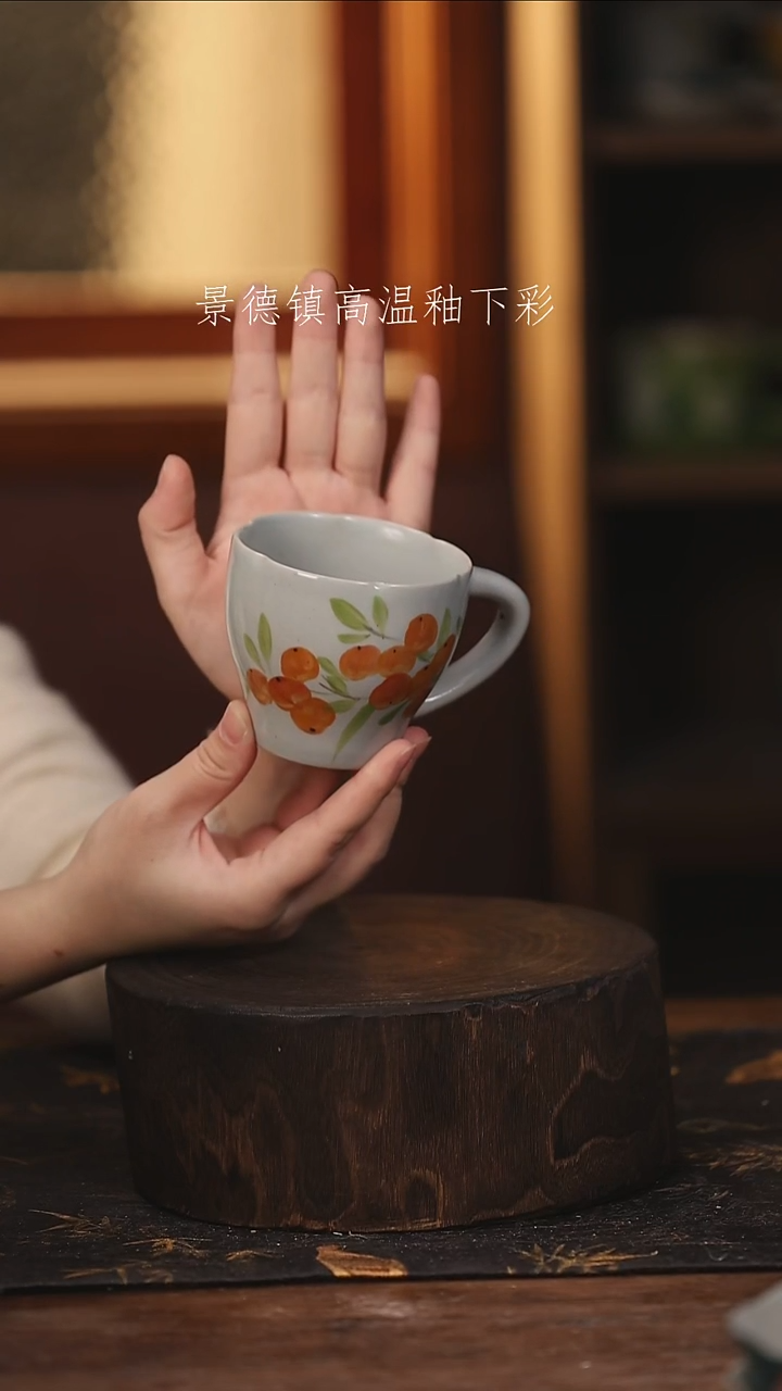 陶瓷景德镇高温釉下手绘陶瓷@L008@