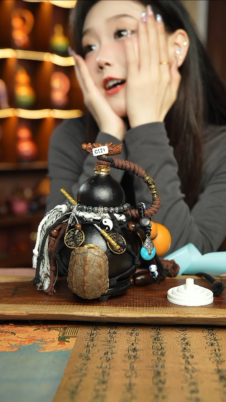 121号精品大漆酒葫芦防腐防渗装水茶酒