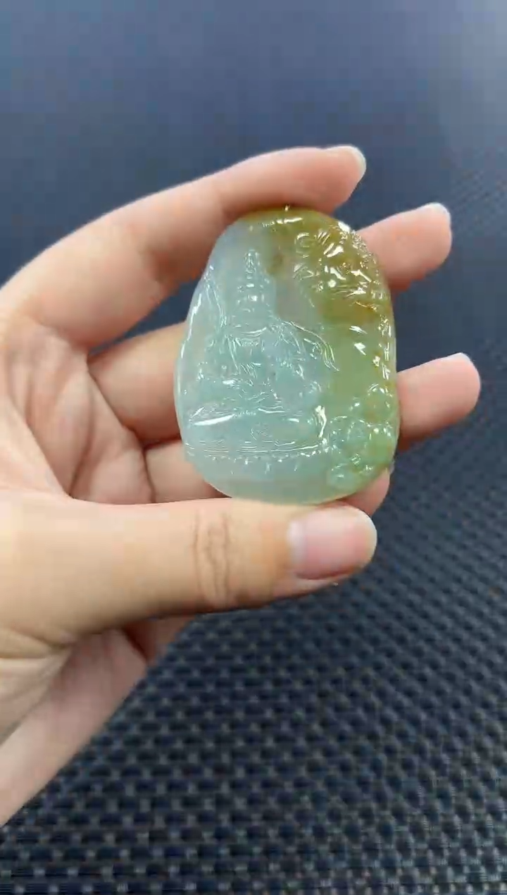 【闪购商品】翡翠吊坠(不含链)未镶嵌翡翠虚空藏挂件（多样性发一件）